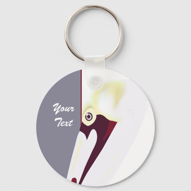 Pelican Portrait Schlüsselanhänger (Vorderseite)