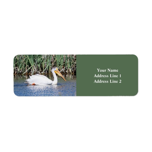 Pelican Return Address Label (Vorne)