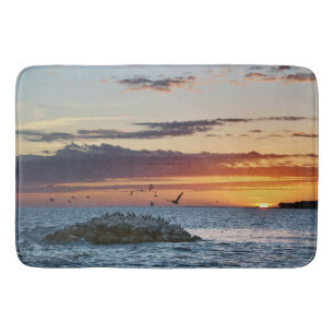 Pelican Rock Sunset, Dauphin Island, Alabama Badematte