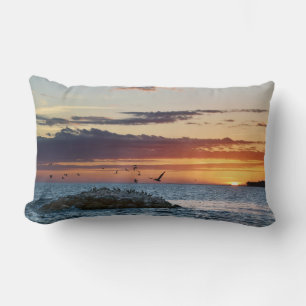 Pelican Rock Sunset, Dauphin Island, Alabama Lendenkissen