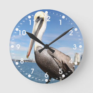 Pelican Runde Wanduhr