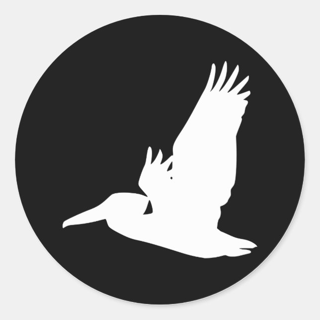 Pelican Runder Aufkleber (Vorderseite)