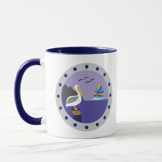 Pelican Sailboat Tasse (Links)