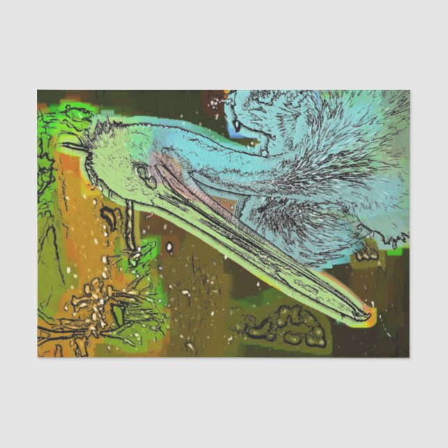 PELICAN SEIDENPAPIER (Vorderseite)