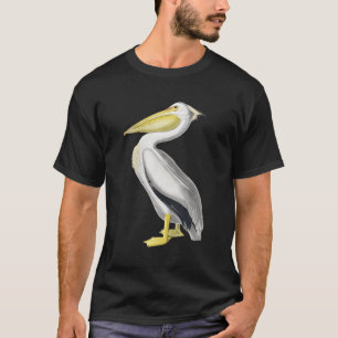 Pelican T - Shirt Vintag Bird Graphic T-Shirt Whit