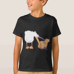 Pelican Triest to Eat Capybara Funny Niedlich Kawa T-Shirt