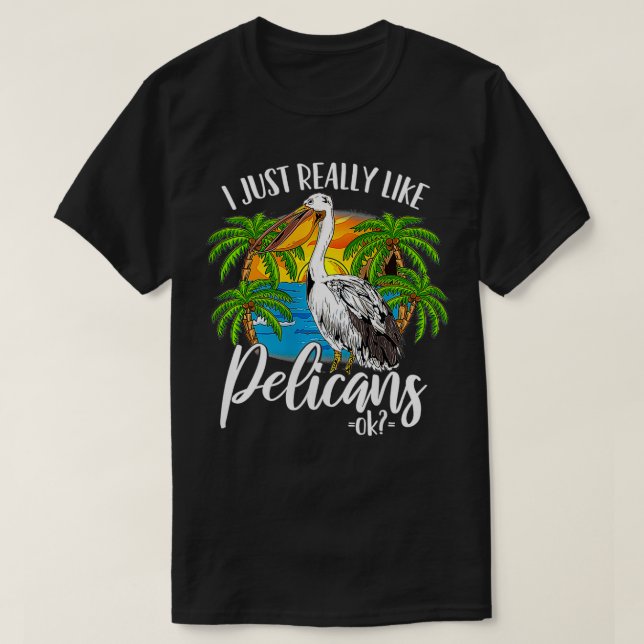 Pelican Tropical Birds  T-Shirt (Design vorne)