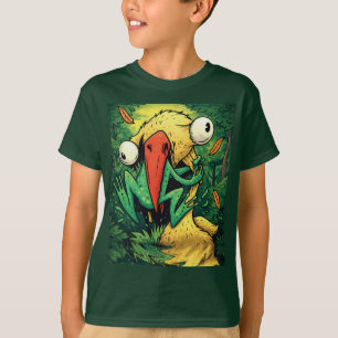 Pelican vs Frosch Sumpf Nie aufgeben Lustiges T-Sh T-Shirt