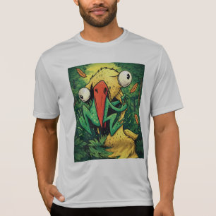 Pelican vs Frosch Sumpf Nie Aufgeben Lustiges T-Sh T-Shirt