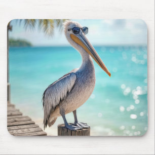 Pelican Wearing Sunglasses Mousepad