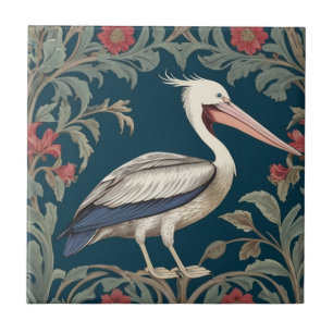 Pelican William Morris Stil Richtiges Sea Marine B Fliese