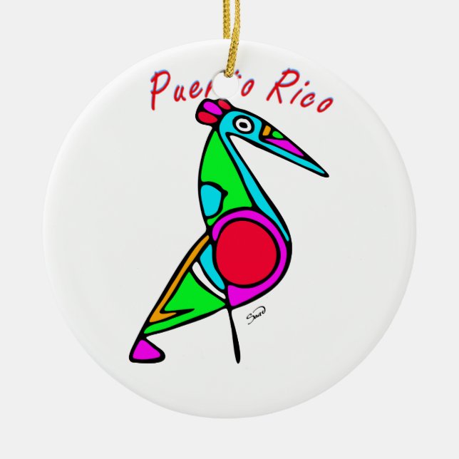 Pelícano Keramikornament (Vorne)