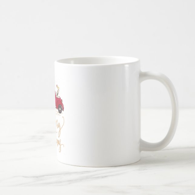 Pelicans Bird Driving Christmas Tree Tr Kaffeetasse (Rechts)