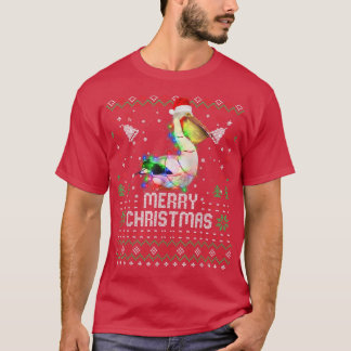 Pelicans Weihnachtsmannmütze Tier Weihnachtsbaum L T-Shirt