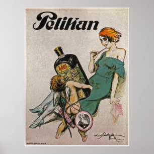 Pelikan 4001 Ink~Theo Matejko~ Berlin Deutschland  Poster
