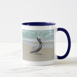Pelikan auf äußeren Banken OBX NC Tasse