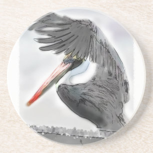 Pelikan-Gruß Getränkeuntersetzer