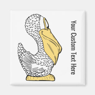 Pelikan-Illustrationsmagnet Magnet