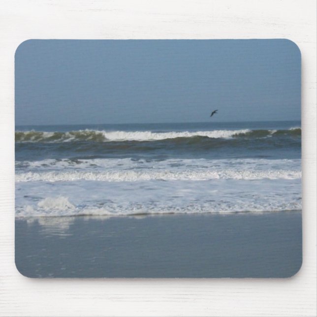 Pelikan im Surfen Mousepad (Vorne)