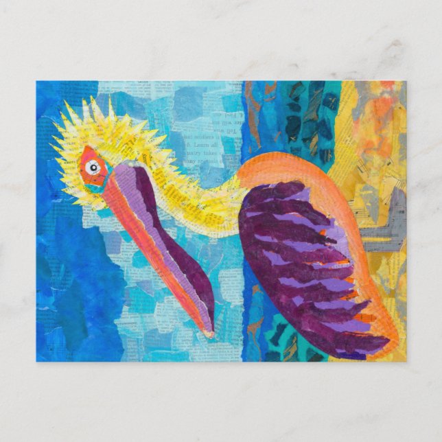 Pelikan Postkarte (Vorderseite)