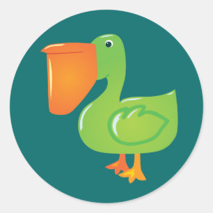 Pelikan Runder Aufkleber