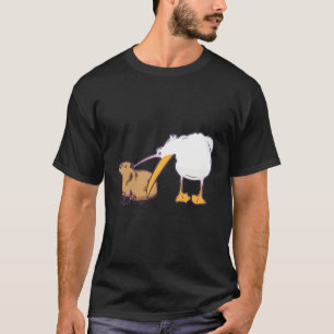 Pelikan versucht, Capybara lustig süß kawaii zu es T-Shirt