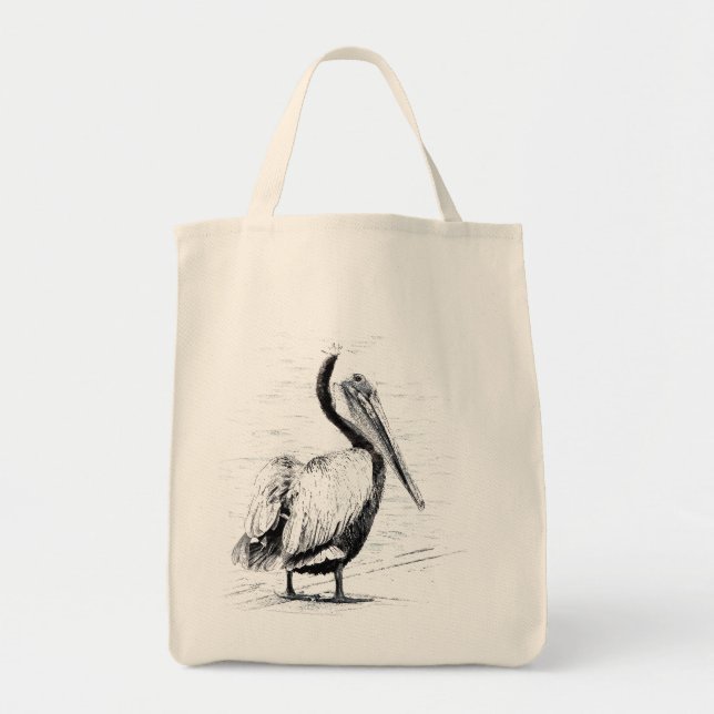 Pelikan-Vogel-Tier-Tiere Tragetasche (Vorne)