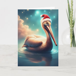Pelikan-Weihnachten Karte