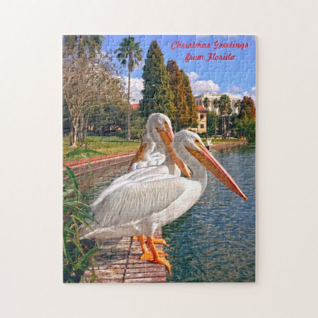 Pelikane Floridas. Puzzle (Vertikal)