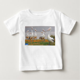 Pelikane in Kalbarri, Western Australien Baby T-shirt