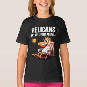 Pelikane sind meine Seelentiere Lustiger Pelikan T-Shirt