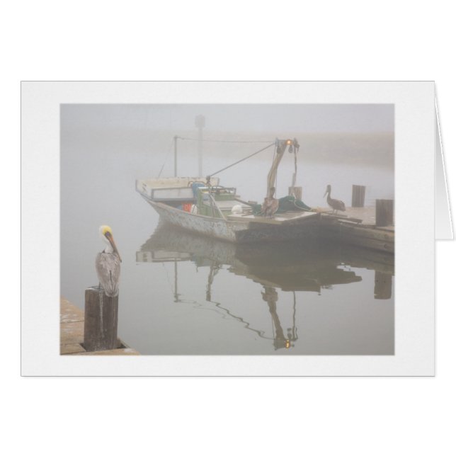 Pelikane und Garnele-Boot (Vorderseite (Horizontal))