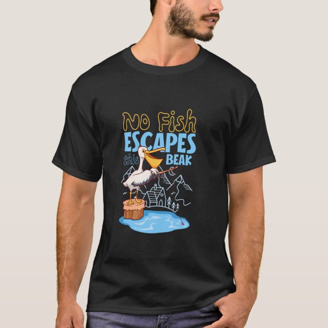 Pelikangeln T-Shirt (Vorderseite)