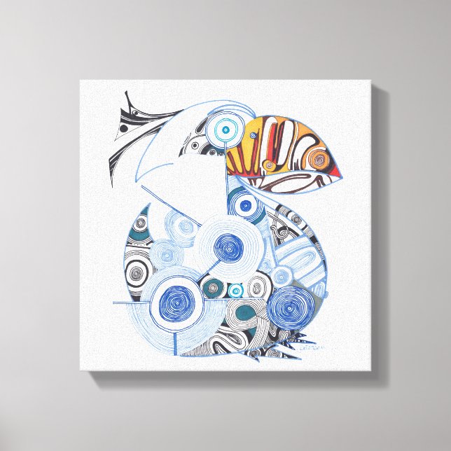 Pelikanische Leinwand (Vorderseite)