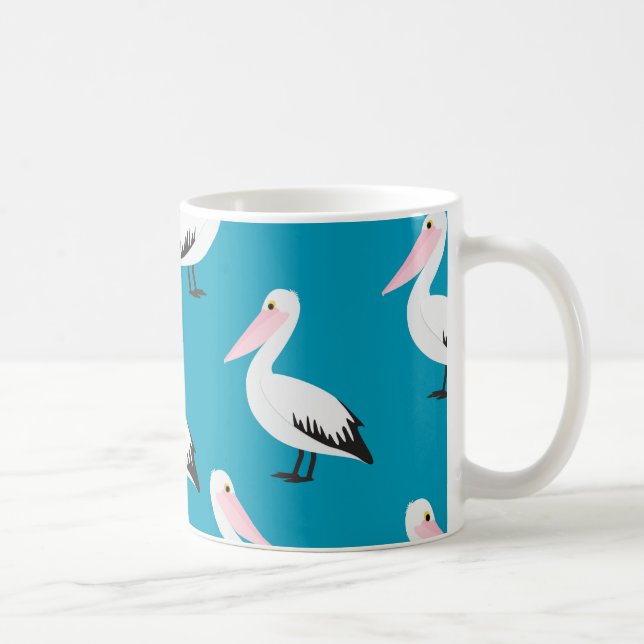 Pelikanmuster Kaffeetasse (Rechts)