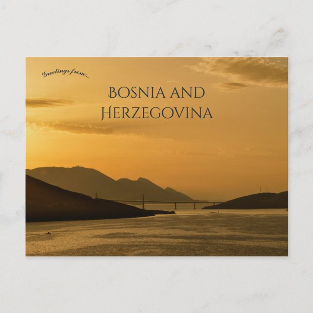 Peljesac Bridge in Neum Bosnia and Herzegovina Postkarte (Vorderseite)