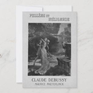 Pelleas und Melisande Oper, 1902 Einladung