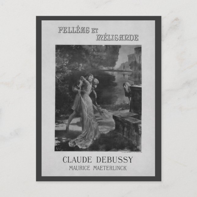 Pelleas und Melisande Opera, 1902 Postkarte (Vorderseite)