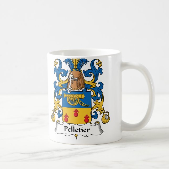 Pelletier Familienwappen Tasse (Rechts)