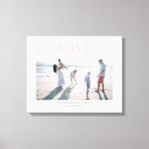 Pellrosa Big Liebe Memory Event Foto Canvas Print Leinwanddruck