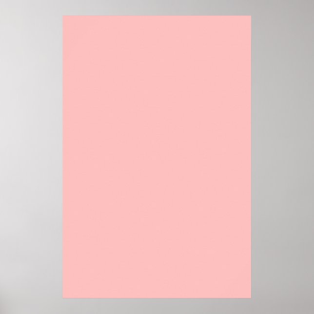 Pellrosa Farbposter Poster (Vorne)