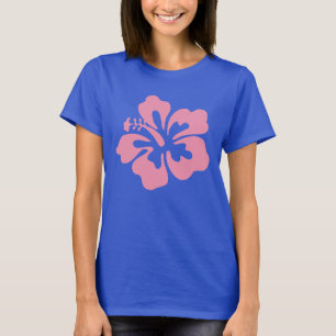 Pellrosa-Hibiskus T-Shirt