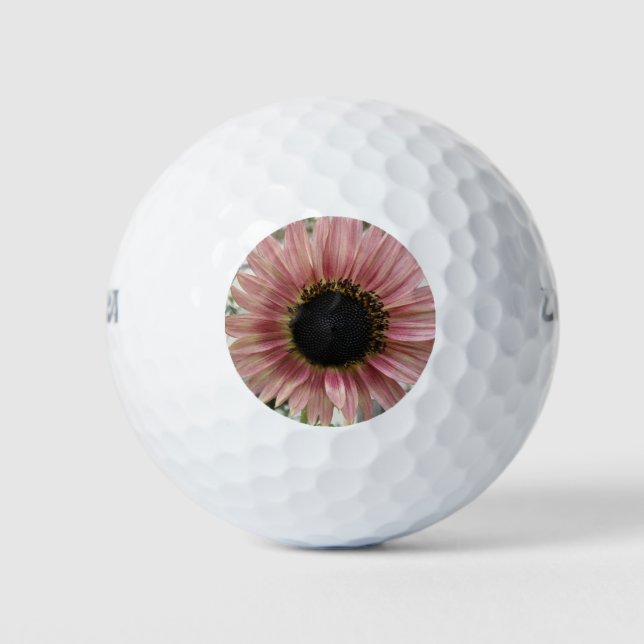 Pellrosa Sonnenblume Golfball (Vorderseite)