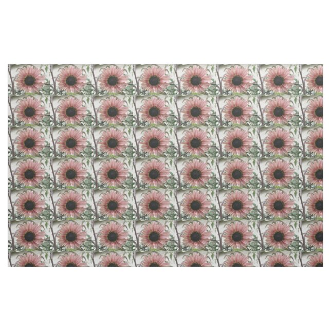 Pellrosa Sonnenblume Stoff (Fat Quarter (45,7 x 55,9 cm))