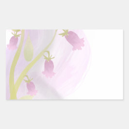 Pellrosa Watercolor Wash Rechteckiger Aufkleber