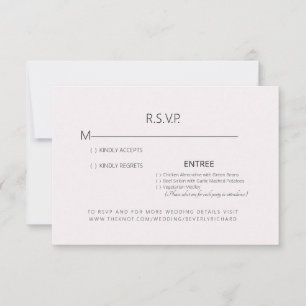 Pellrosa Wedding RSVP Card