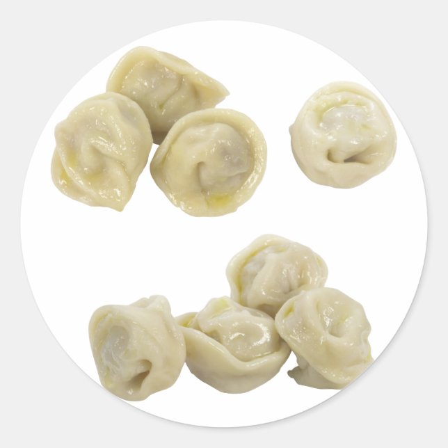 Pelmeni Runder Aufkleber (Vorderseite)
