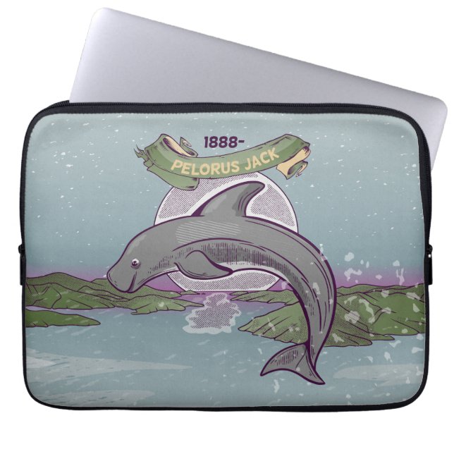 Pelorus Jack Neuseeland Dolphin Laptopschutzhülle (Vorderseite)