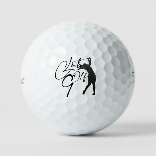Pelotas de golf con golfista golfball (Vorderseite)