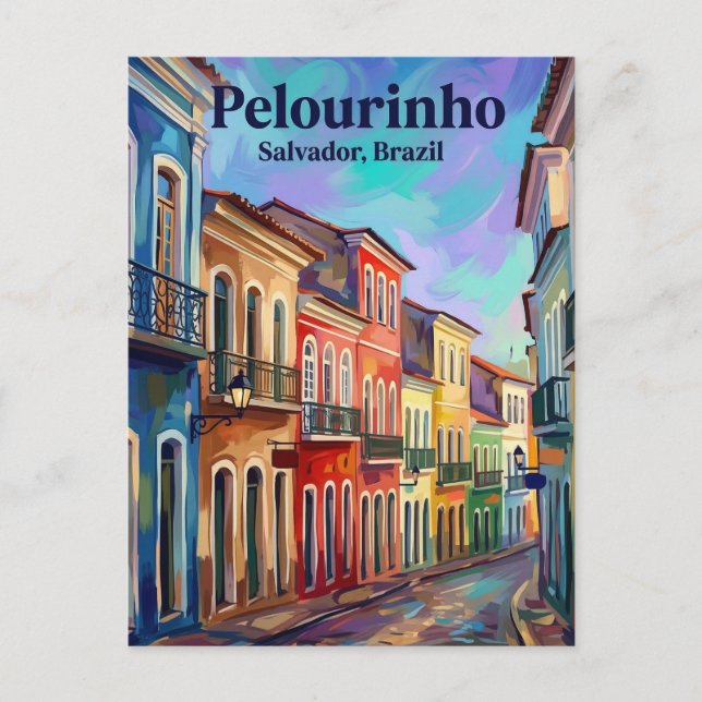 Pelourinho Brazil Postkarte (Vorderseite)